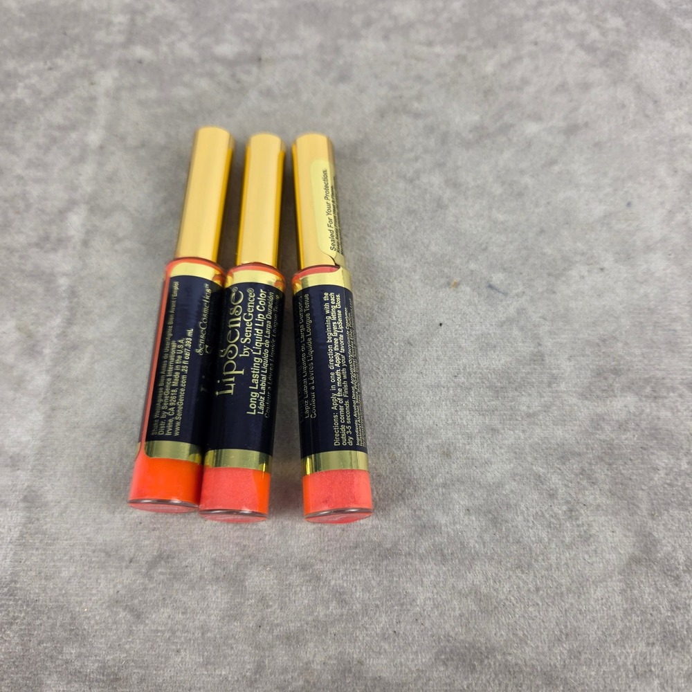 LipSense by SeneGence Long Lasting Liquid Lip Color Samon 0.25 fl oz Lot of 3